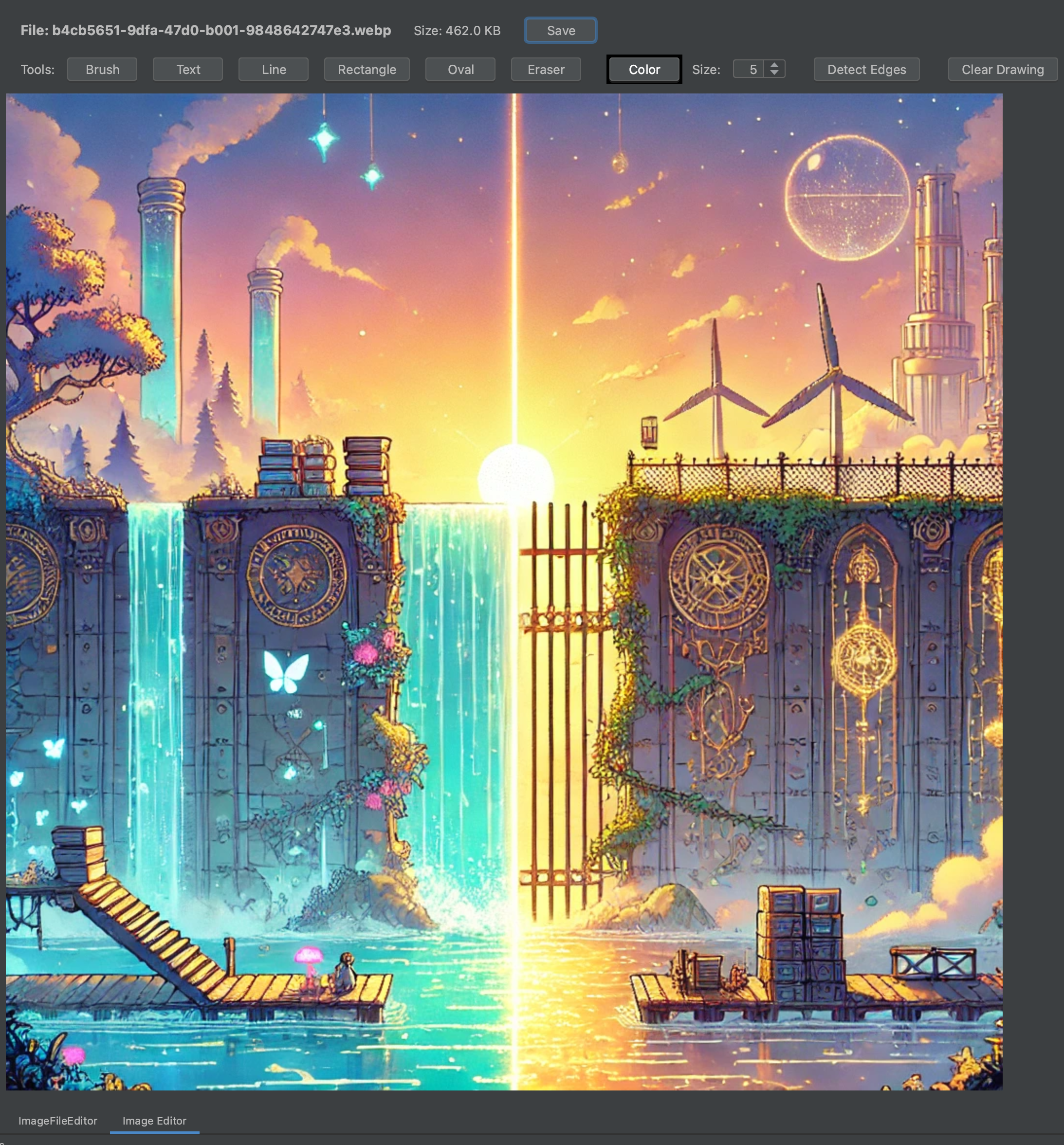 Main image viewer screen in JetBrains IDE