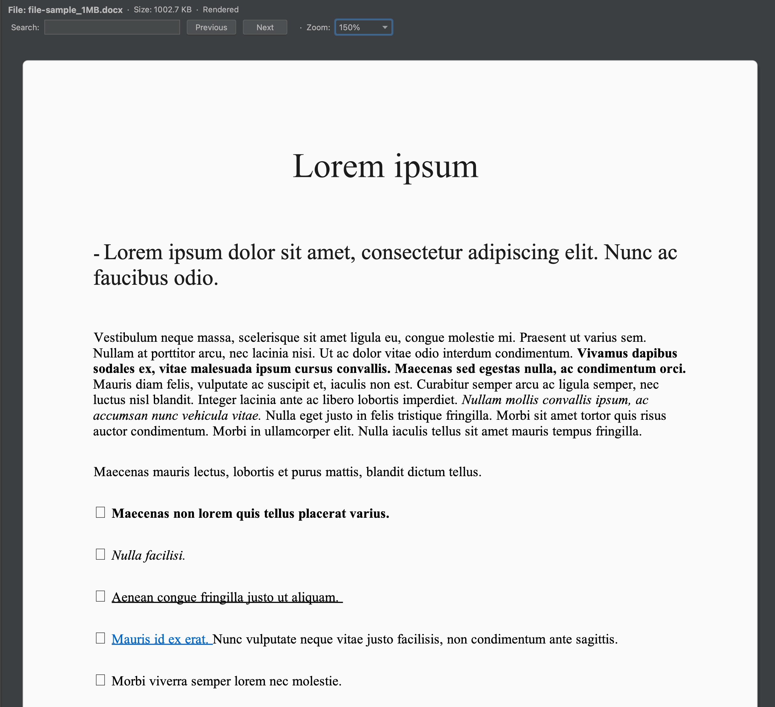 Word document preview in JetBrains IDE