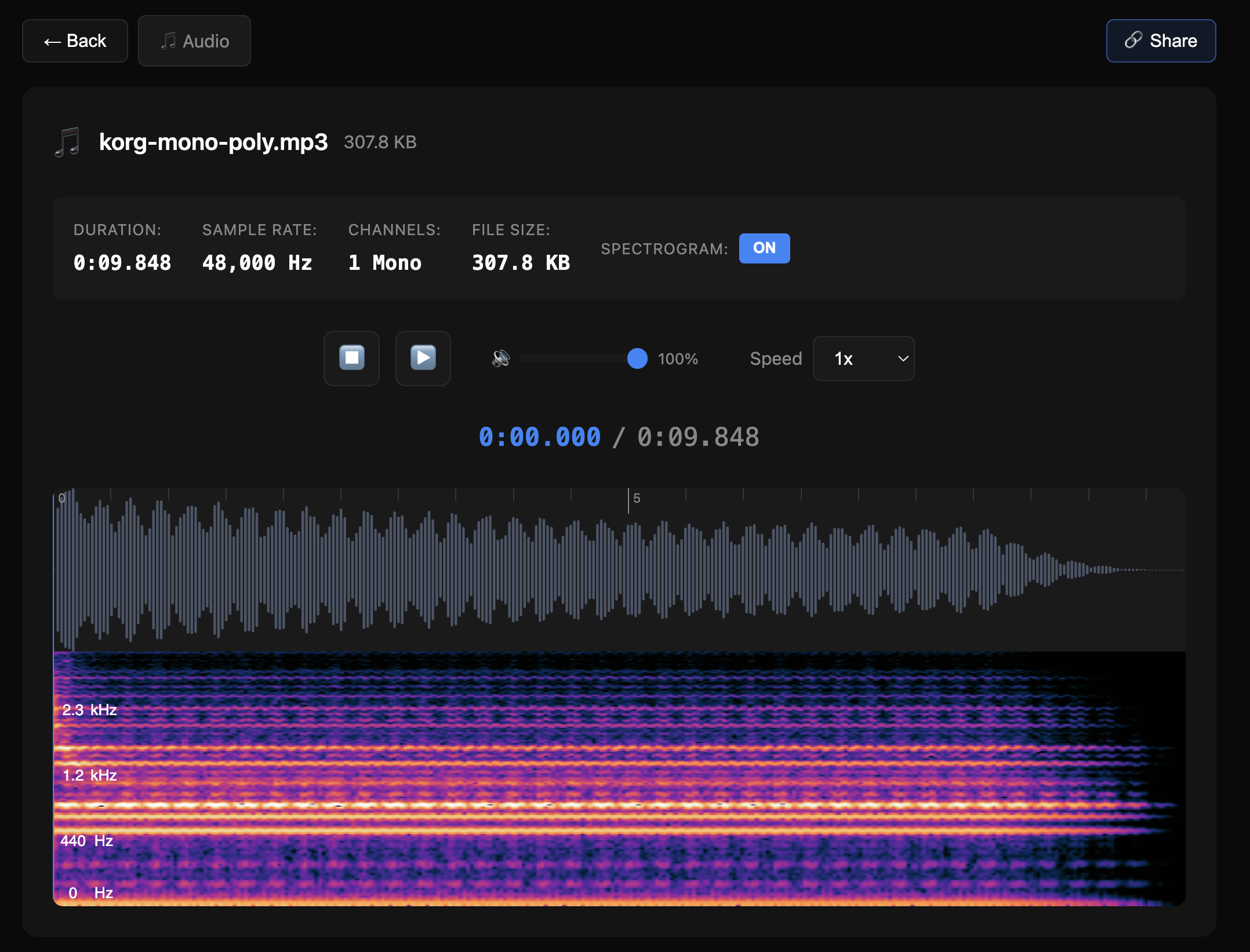 Omni Viewer audio playback on the web